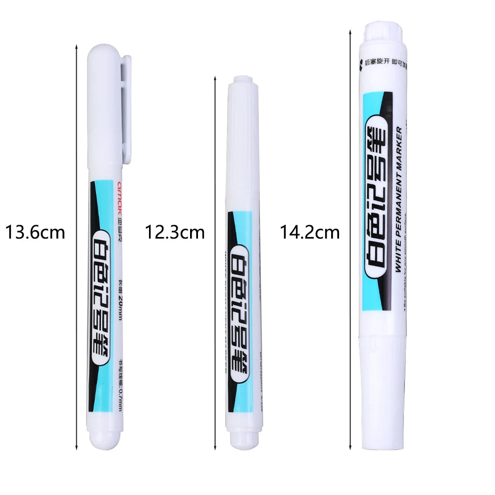 White Permanent Marker Pens Markers