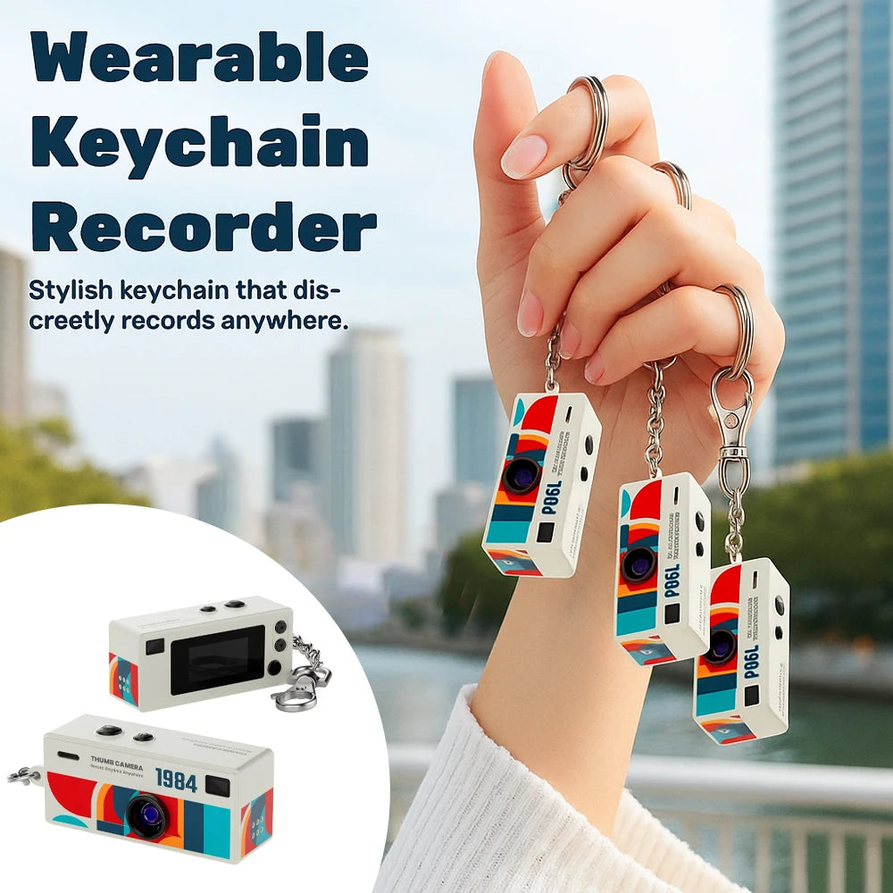 Ourlife Digital Camera Keychain Retro