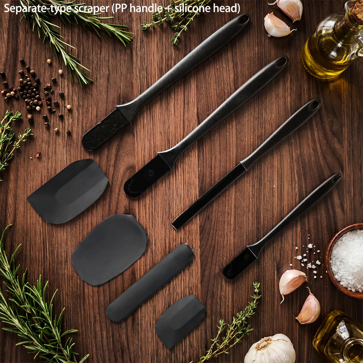 Silicone Kitchenware 6-piece Cream Scraper