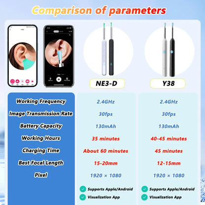 Visual Ear Wax Cleaner Camera