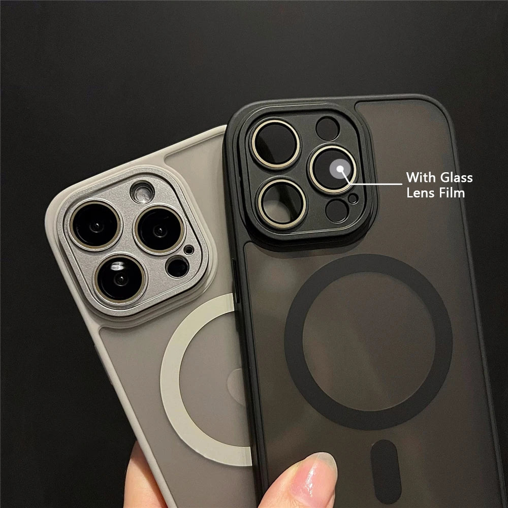 Luxury Matte Armor Magnetic Wireless