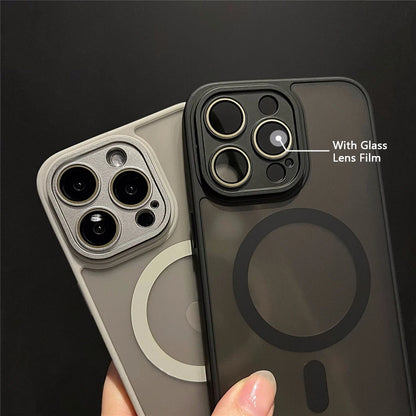 Luxury Matte Armor Magnetic Wireless