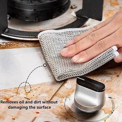 Rags Scrubber Wire Dishcloth Thickened