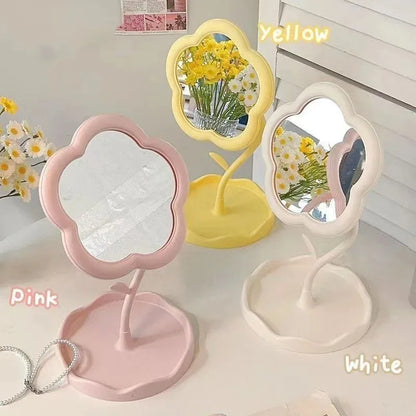 Mirror Desktop Flower Mirrors Dormitory