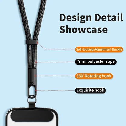Adjustable Mobile Phone Lanyard Short