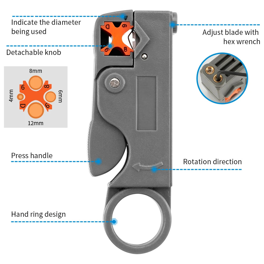Stripping Pliers Decrustation Wire Cable