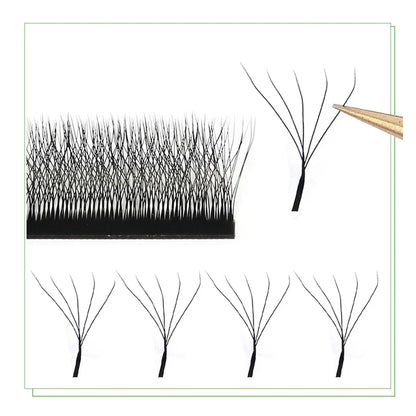 W Shape Eyelash Extensions Premade
