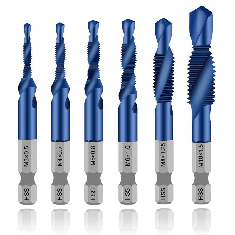 Hex Shank Titanium Plated HSS