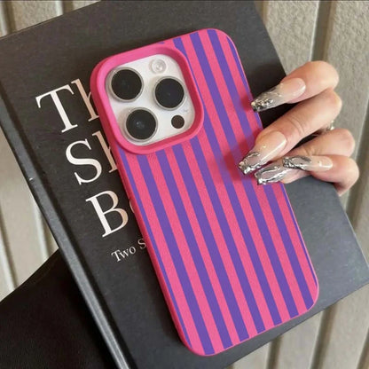 Colorful Striped Minimalist INS Couple