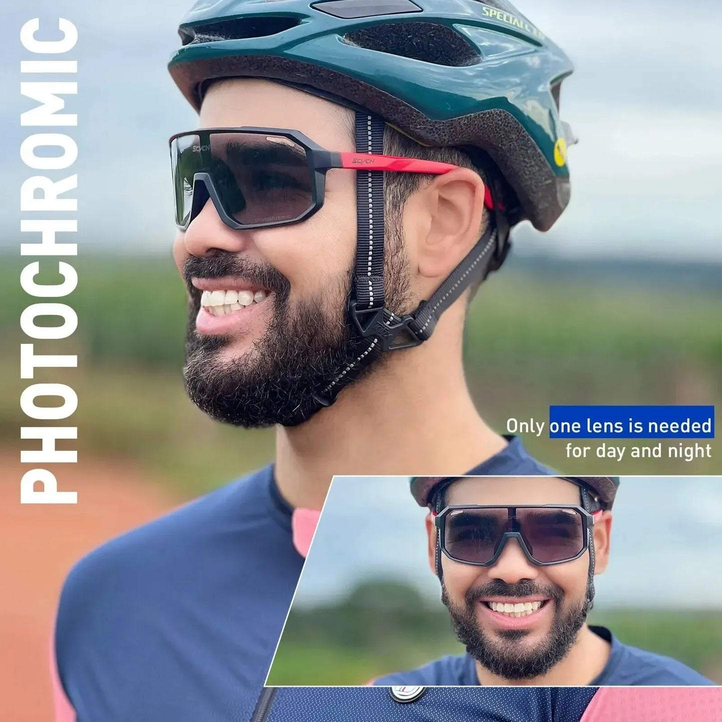 Cycling Glasses Photochromic Sunglasses Men