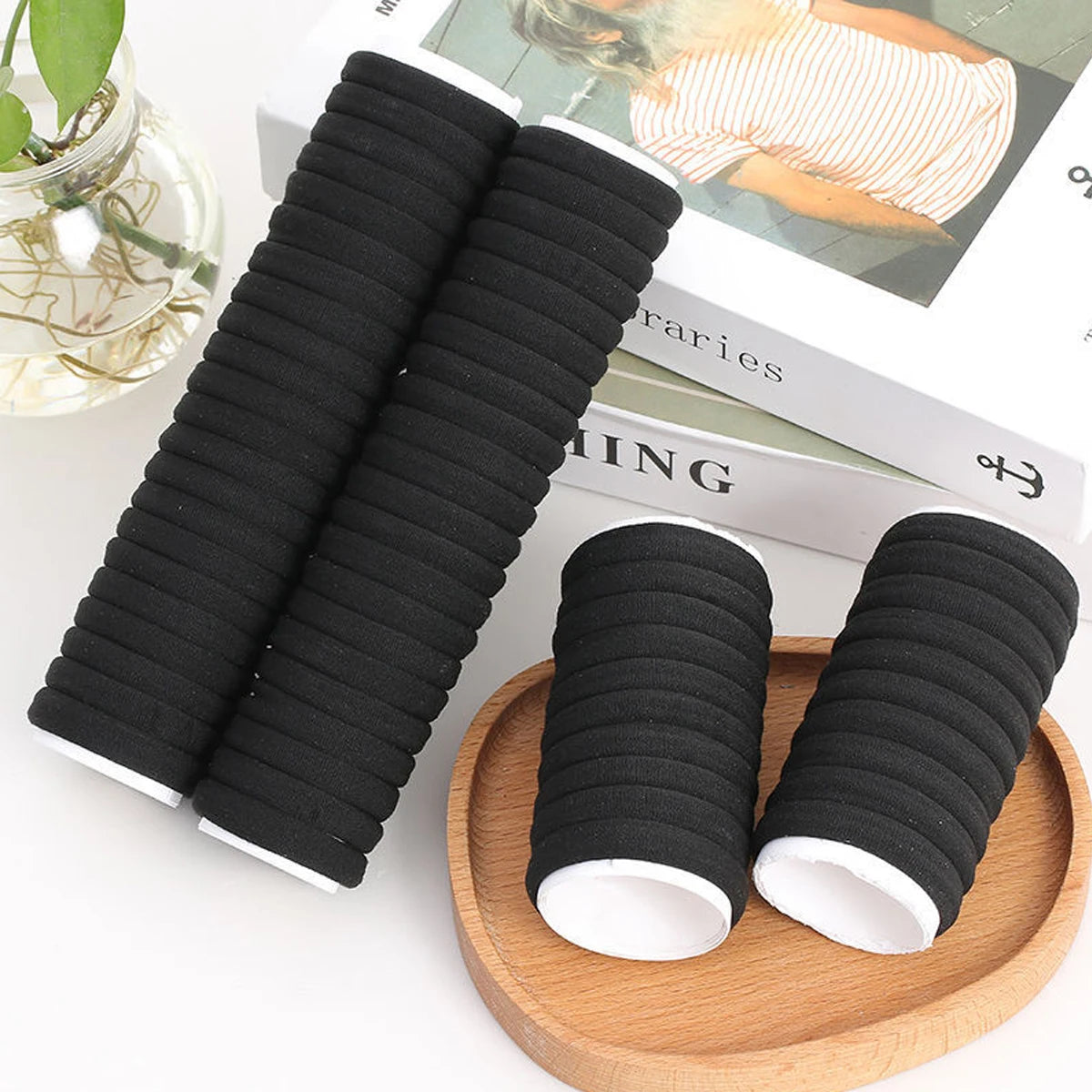 Black White Hair Bands Women's