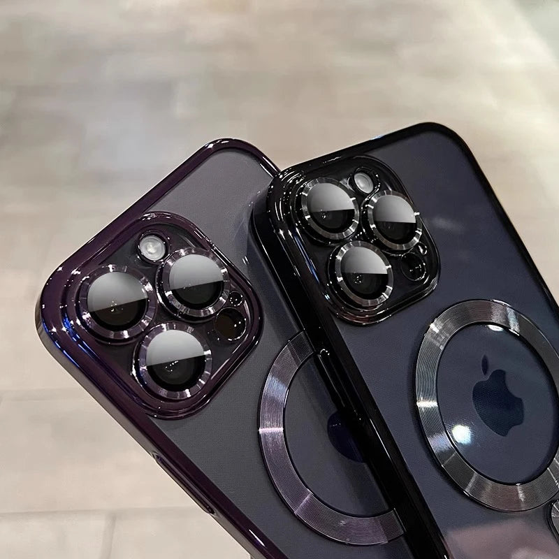 Luxury Magnetic Plating Clear Case
