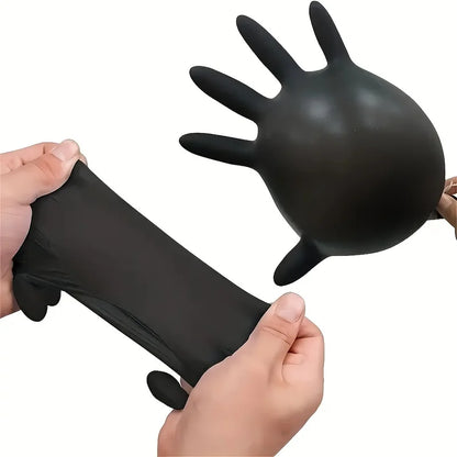 Black Nitrile Gloves Thickened Disposable