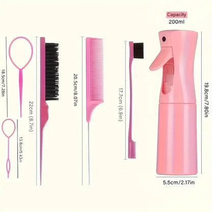 Hair Brush Hairdressing Spray Bottle