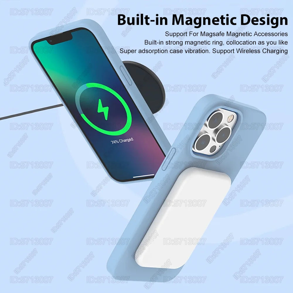 Magnetic Original Liquid Silicone Shockproof