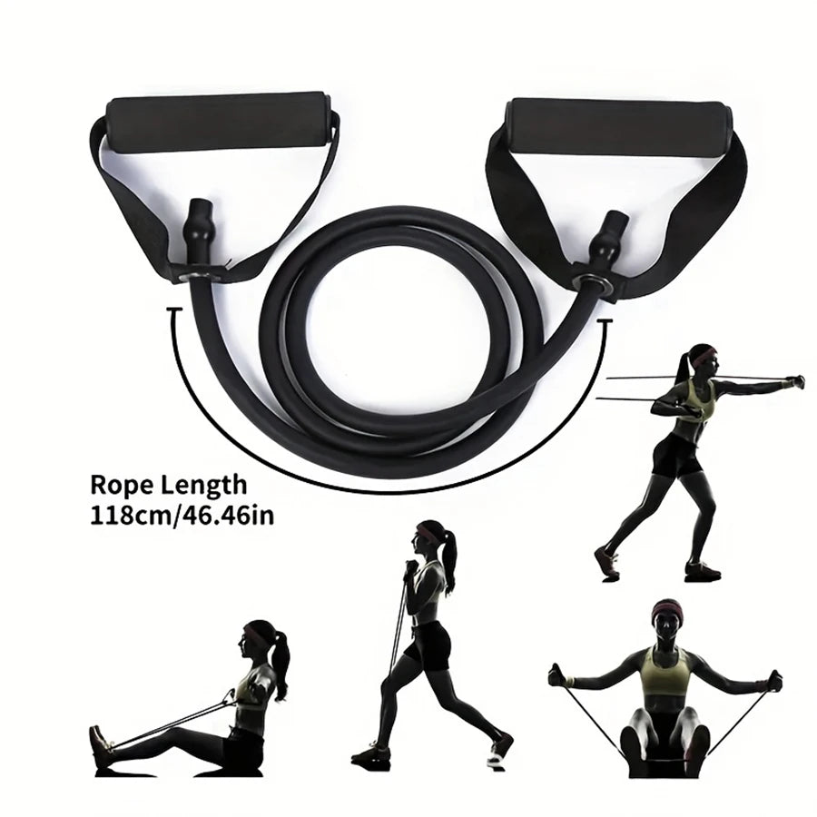4-level Resistance Bands Handles Workouts