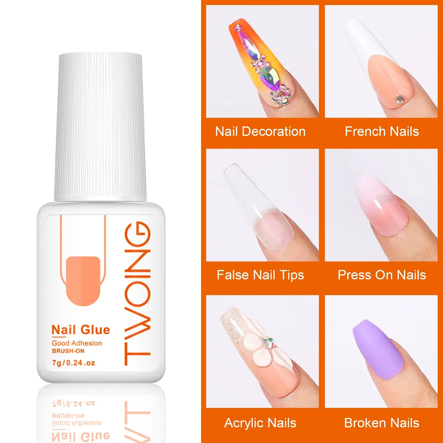Strong Nail Glue False Tips
