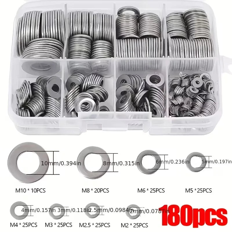 Stainless Steel Flat Washer Assortment