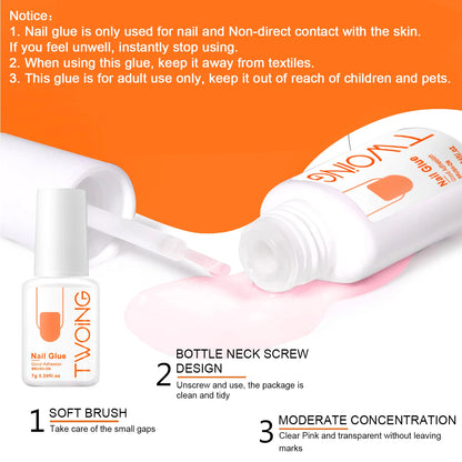 Strong Nail Glue False Tips