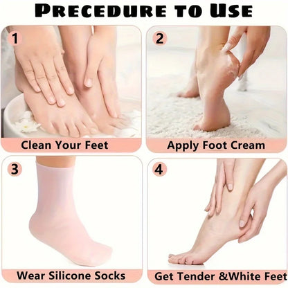 Silicone Moisturizing Foot Socks Dry