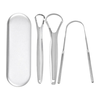 Metal Tongue Scraper Cleaner Adults
