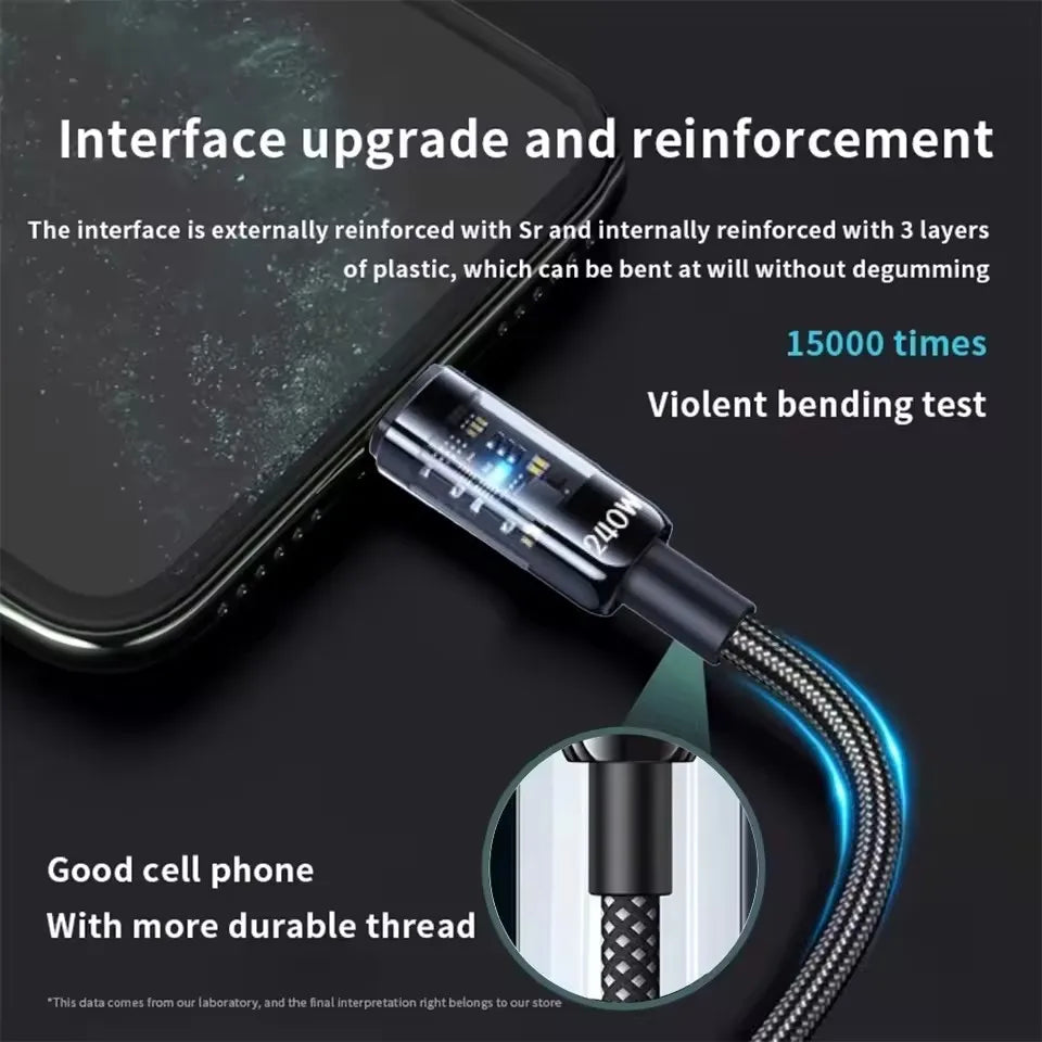 Nylon USB Type C Fast
