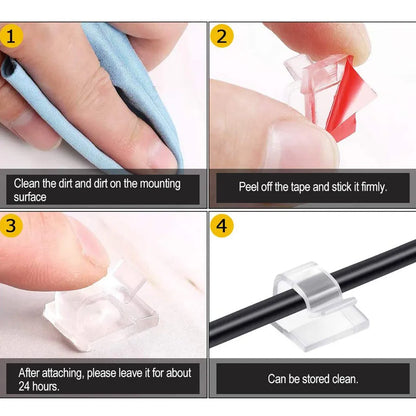 Cable Organizer Clips Wire Winder