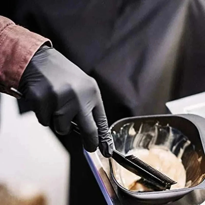 Black Nitrile Gloves Thickened Disposable