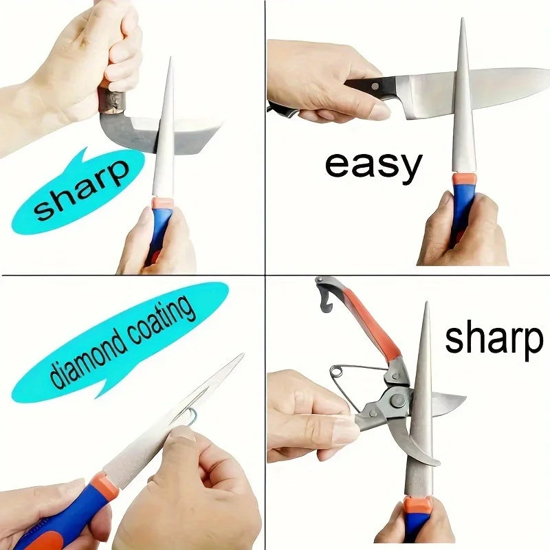 Diamond Sharpener Metal Double Sand