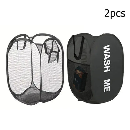 Mesh Pop-up Laundry Basket Foldable