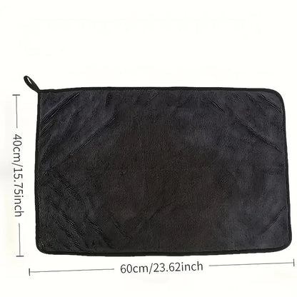 Dark Gray Car Microfiber Towel