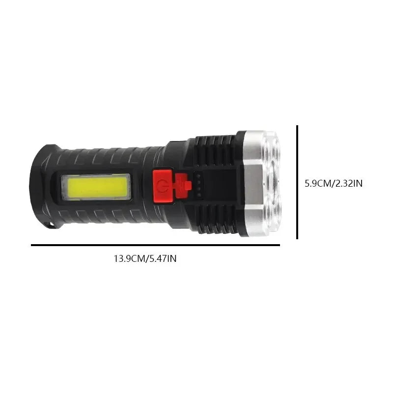 Power Led Flashlights Rechargeable Camping