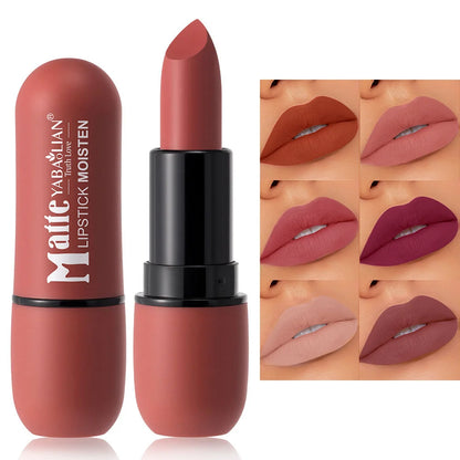6-color Matte Lipstick Velvet Lip