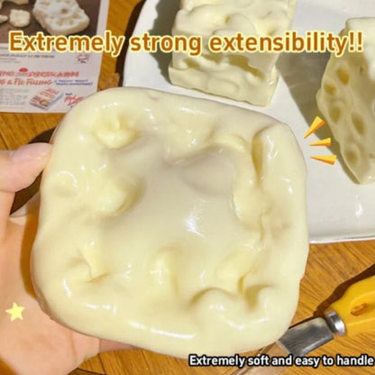 Taba Squishy Cheese Cube Stress