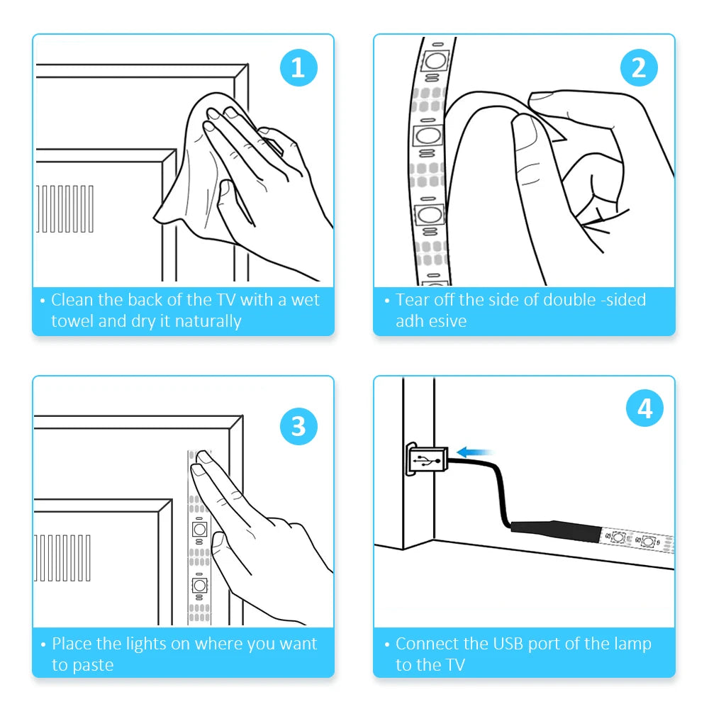 Led Lights TV Key Control