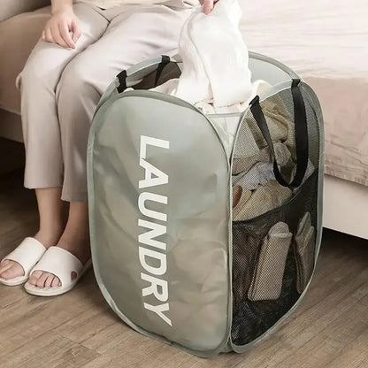 Mesh Pop-up Laundry Basket Foldable