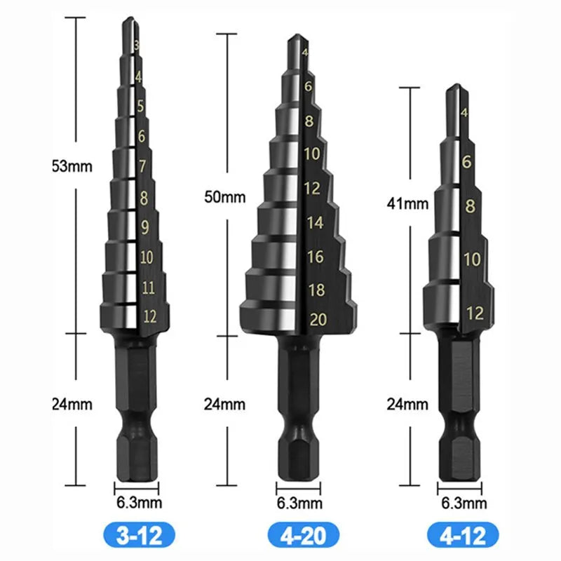 HSS Straight Groove Step Drill