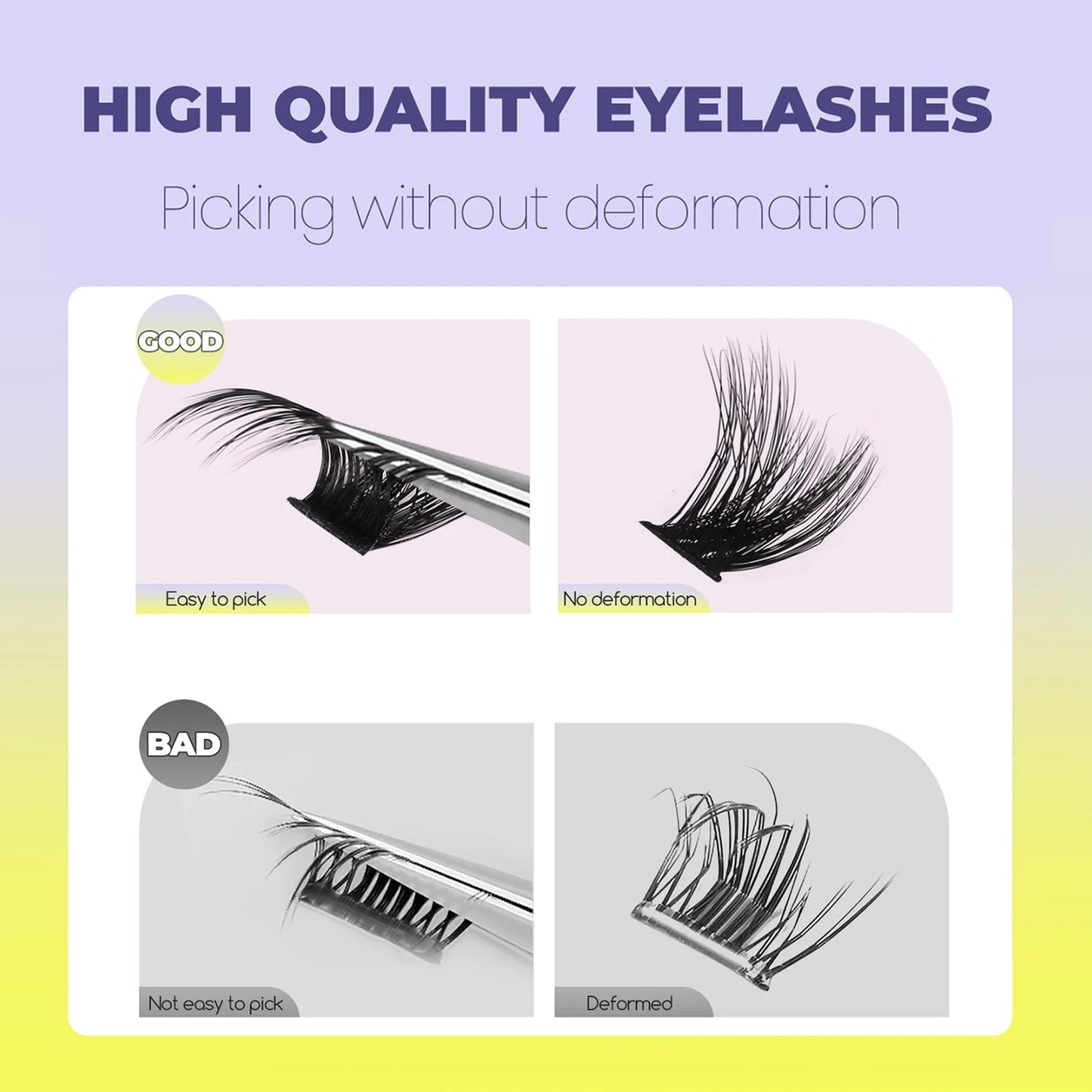 Groinneya Lashes Clusters Cat Eyelashes