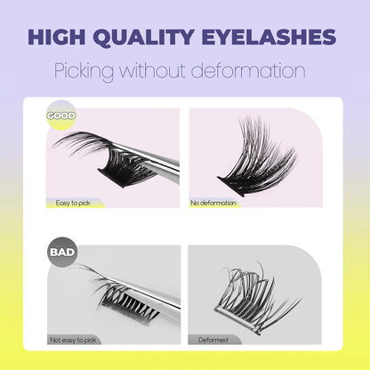 Groinneya Lashes Clusters Cat Eyelashes