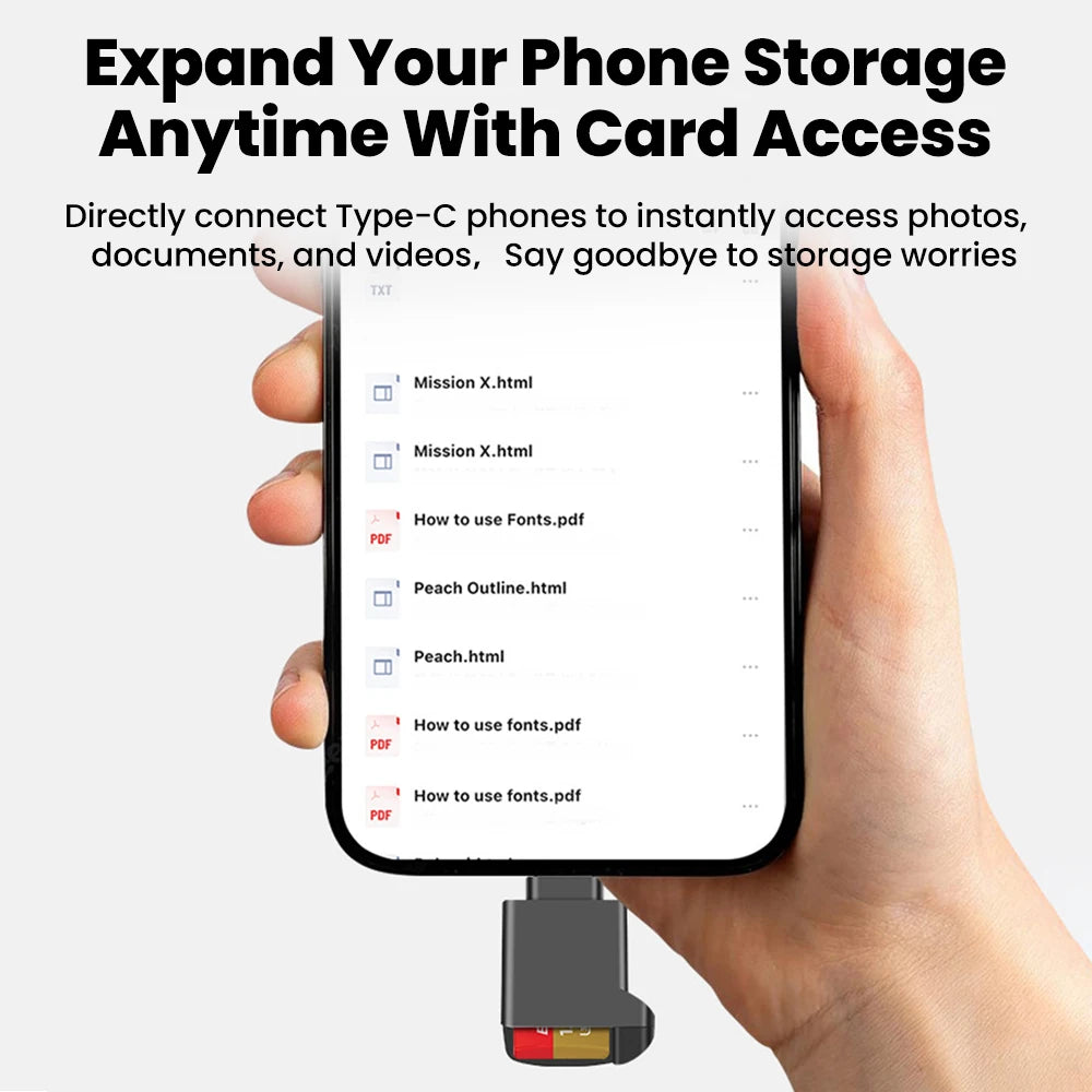 Type-c TF Card Reader External