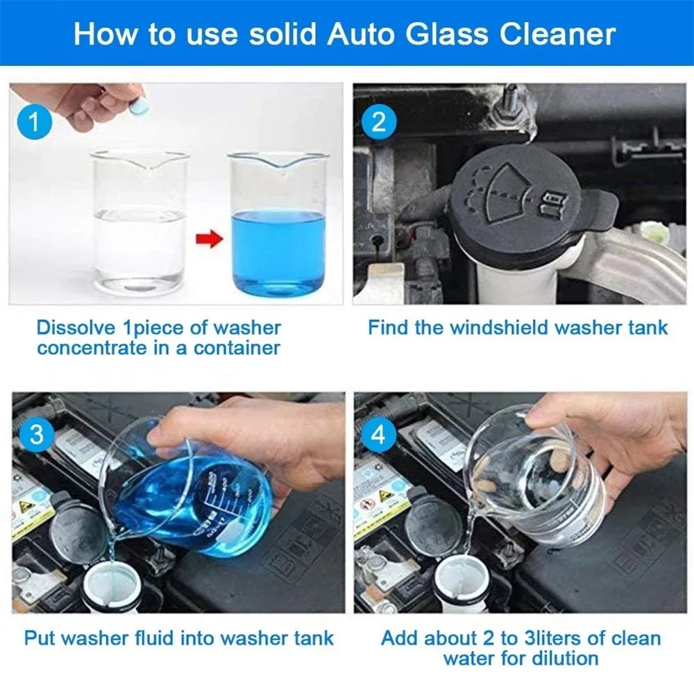 Car Windshield Cleaner Effervescent Tablet
