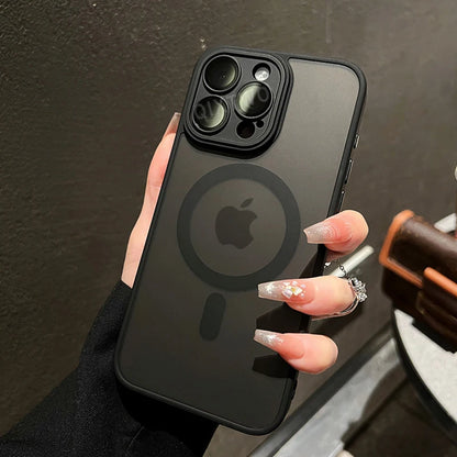 Luxury Matte Armor Magnetic Wireless