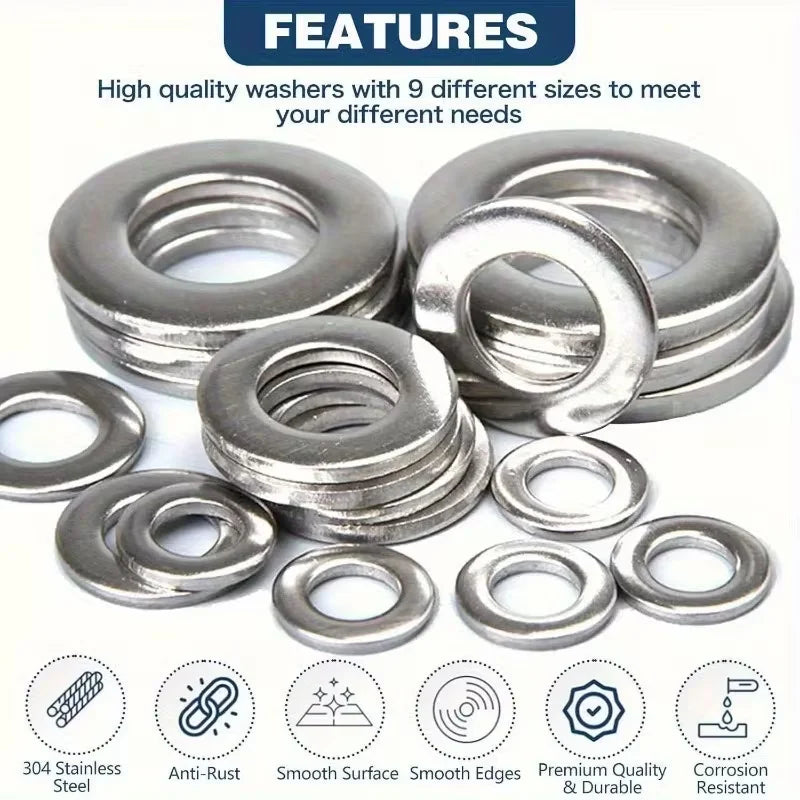 Stainless Steel Flat Washers DIY