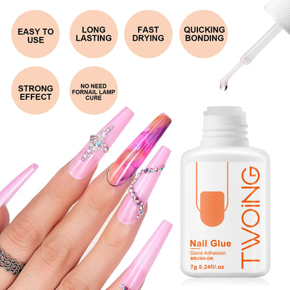 Strong Nail Glue False Tips