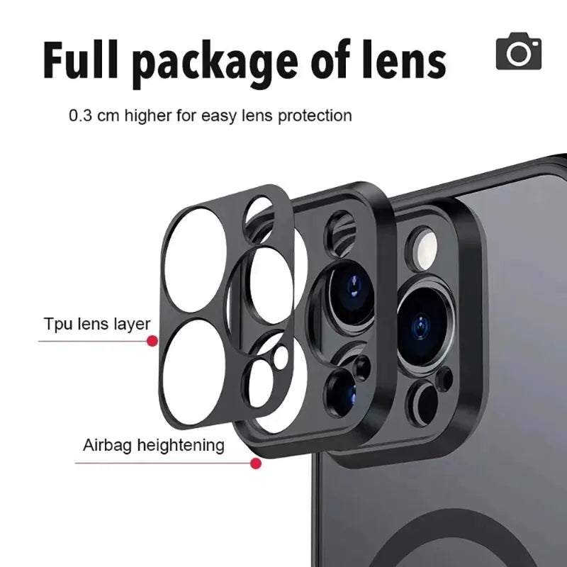 Luxury Armor Matte Magnetic Wireless