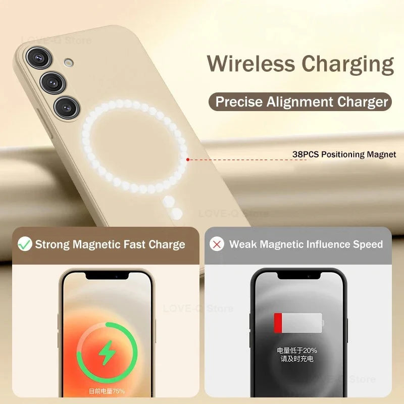 Magnetic Wireless Charge Case S