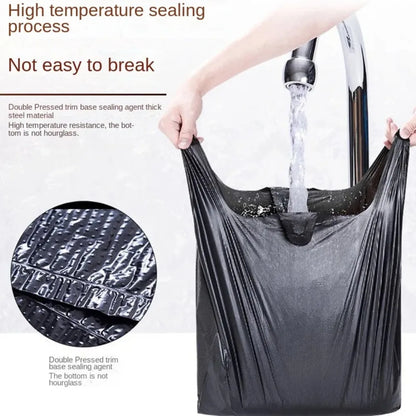 Black Thickened Plastic Vest Bags