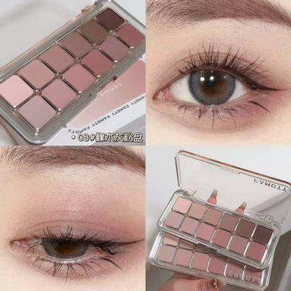 12-color Low Saturation Matte Eyeshadow