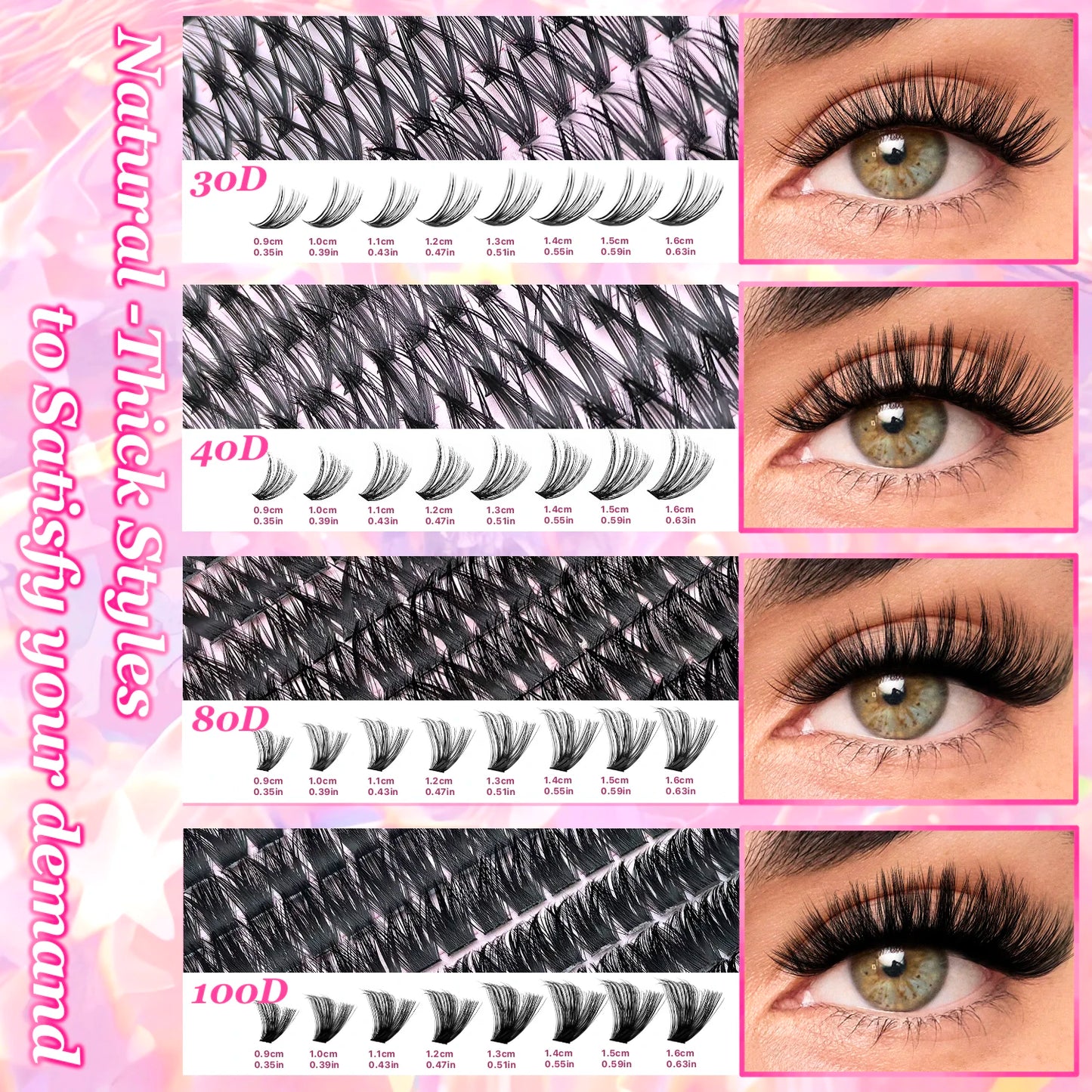 DIY Lash Extension Kit Clusters