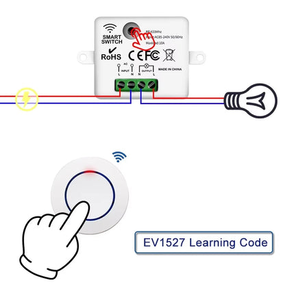 RF Wireless Relay Receiver Remote